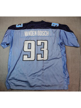 Kyle Vanden Bosch Tennessee Titans Jersey 2XL Blue 93 Reebok